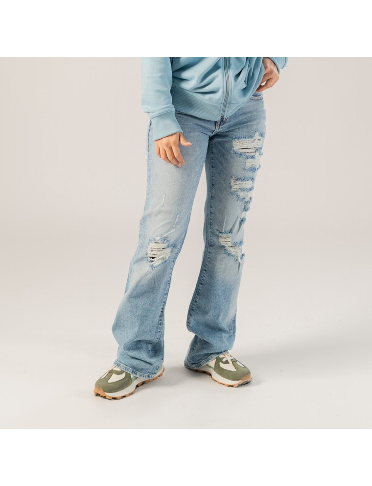 Hot Selling Aeropostale Women's Distressed Style Flare Denim Fresh Release