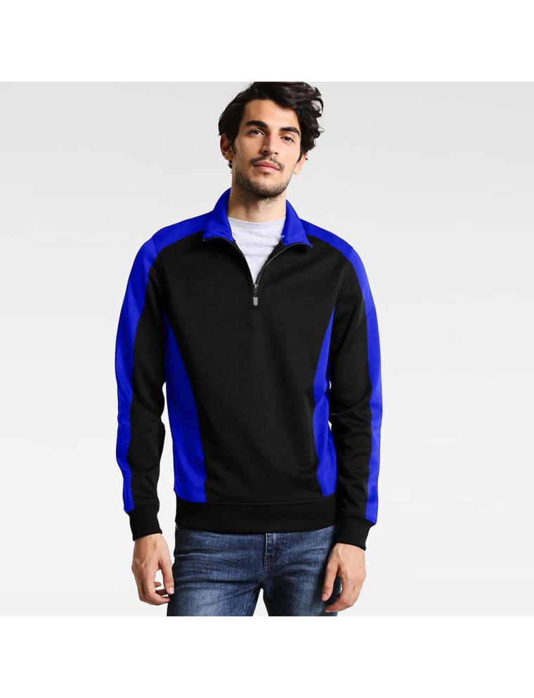 Hot Selling Men's 1/4 Zipper Minor Fault Comfy Fleece Sweat Shirt Just In